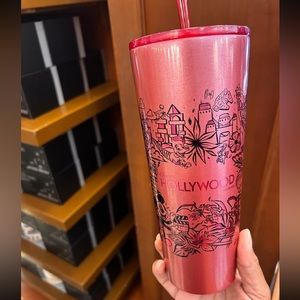 Disney Parks 2023 Hollywood Studios Park Icons Metal Tumbler Cup Starbucks NEW